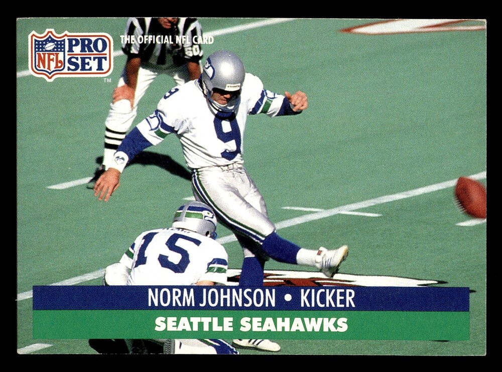 1991 Pro Set #300 Norm Johnson Football Card Seattle Seahawks